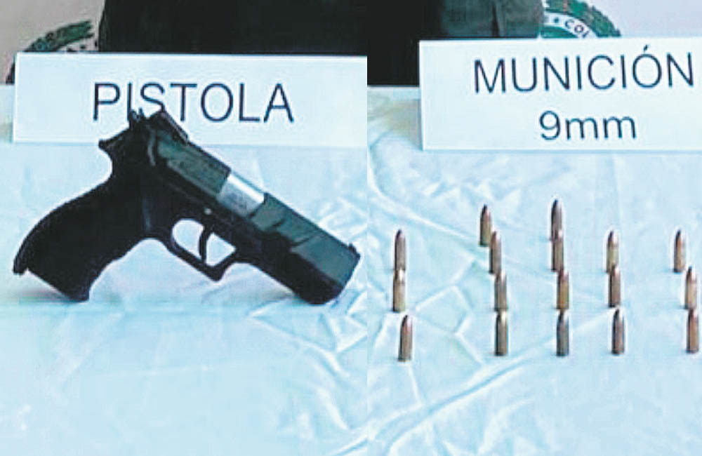 Policía incautó arma de fuego sin documentos en Los Alcatraces