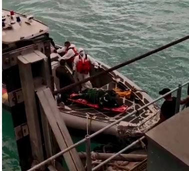 #ENVIDEO Armada rescató cuerpo de un buzo ahogado
