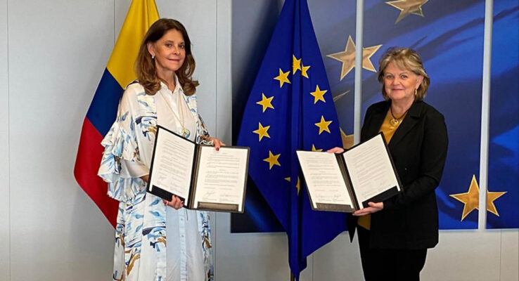 Canciller firmó plan de acción que beneficiará a Colombia y UE