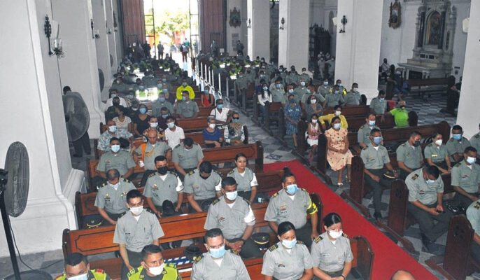 Con solemne eucaristía Policía Nacional celebró sus 130 años