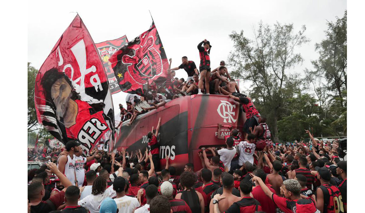 Flamengo llegó a Montevideo