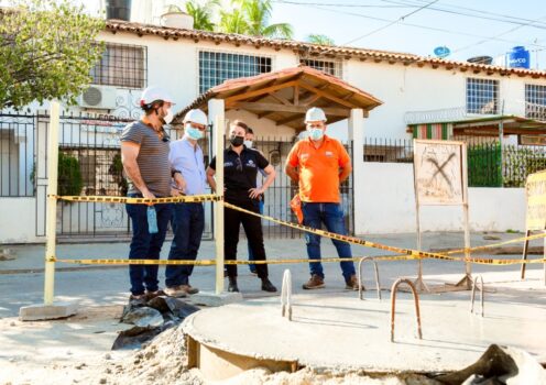 Inician obras de reposición de 40 metros de tubería del colector Tamacá