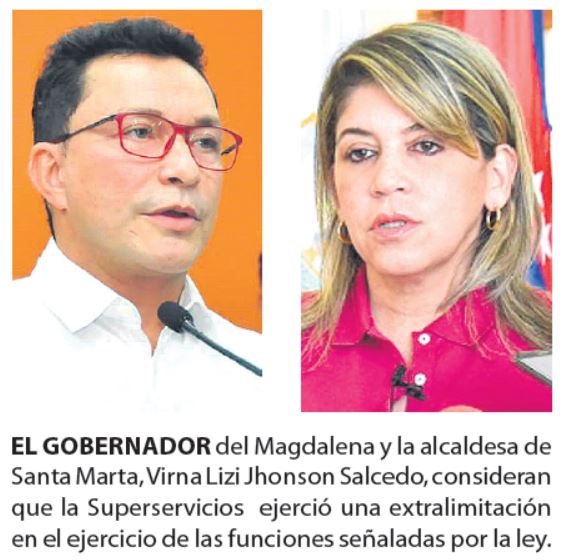 Gobernador y Alcaldesa denuncian a Superservicios y oficial de Policía