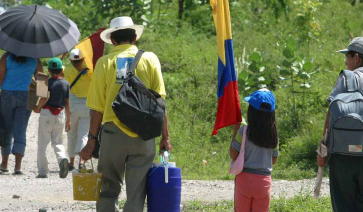 Desplazamiento forzado en Colombia aumentó en 2021