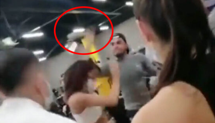 Hombre le propinó brutal golpiza a una mujer en un gimnasio