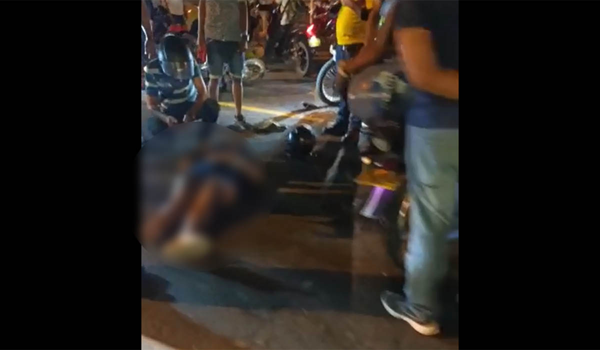 Mujer resultó herida en accidente de moto