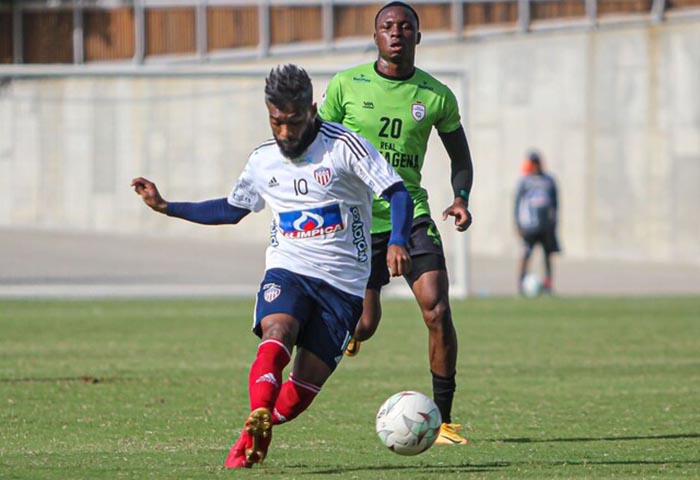 Junior y Real Cartagena jugaron amistoso en el Romelio Martínez