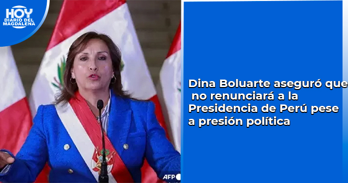 Dina Boluarte Aseguró Que No Renunciará A La Presidencia De Perú Pese A