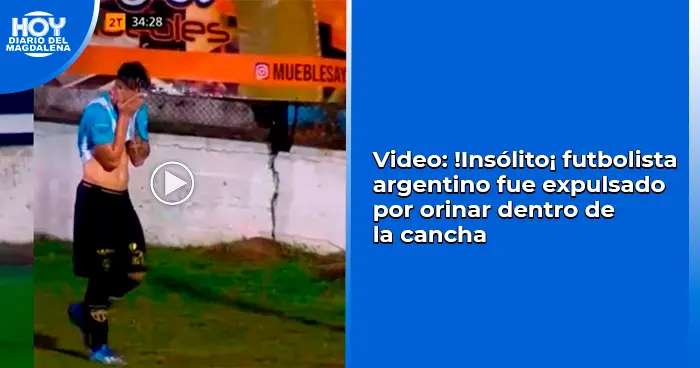 Argentino de Merlo: fue expulsado por orinar en la cancha