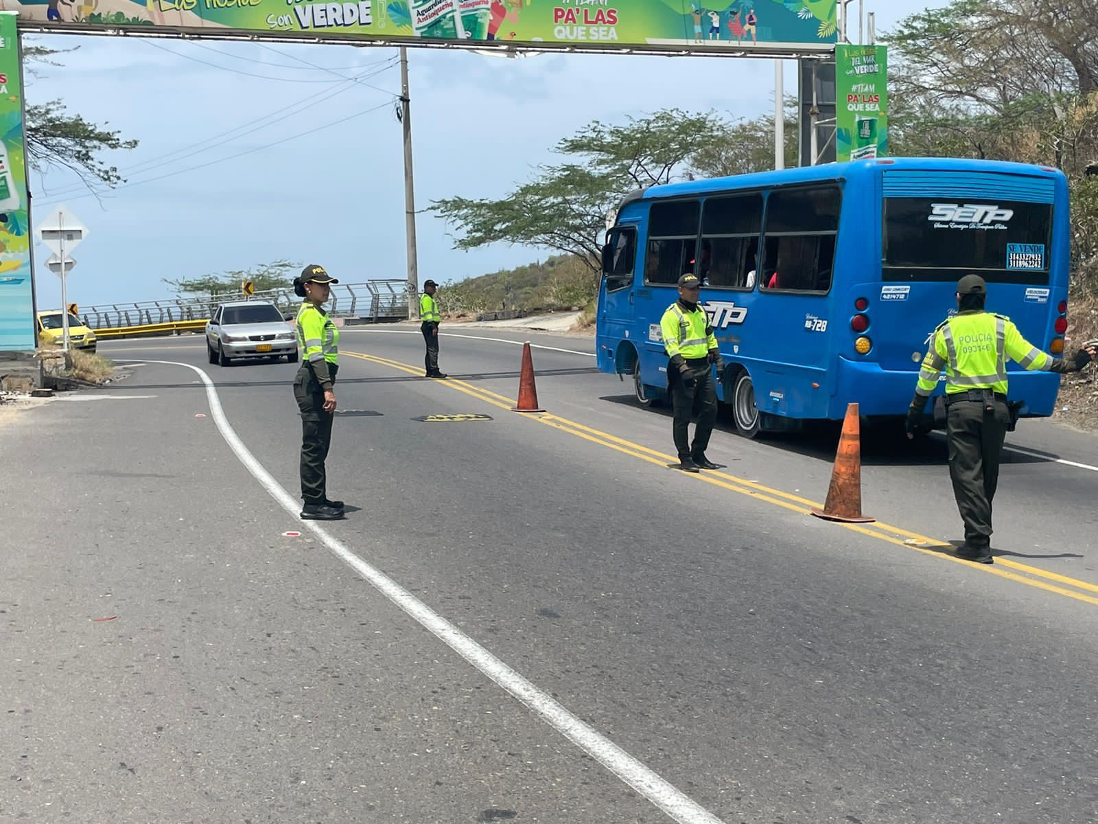 Policía de Tránsito garantiza movilidad durante el puente festivo en Santa Marta
