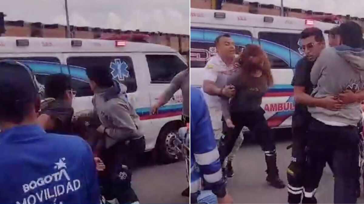 ENVIDEO: Paramédicos de ambulancia se fueron a los puños por un paciente