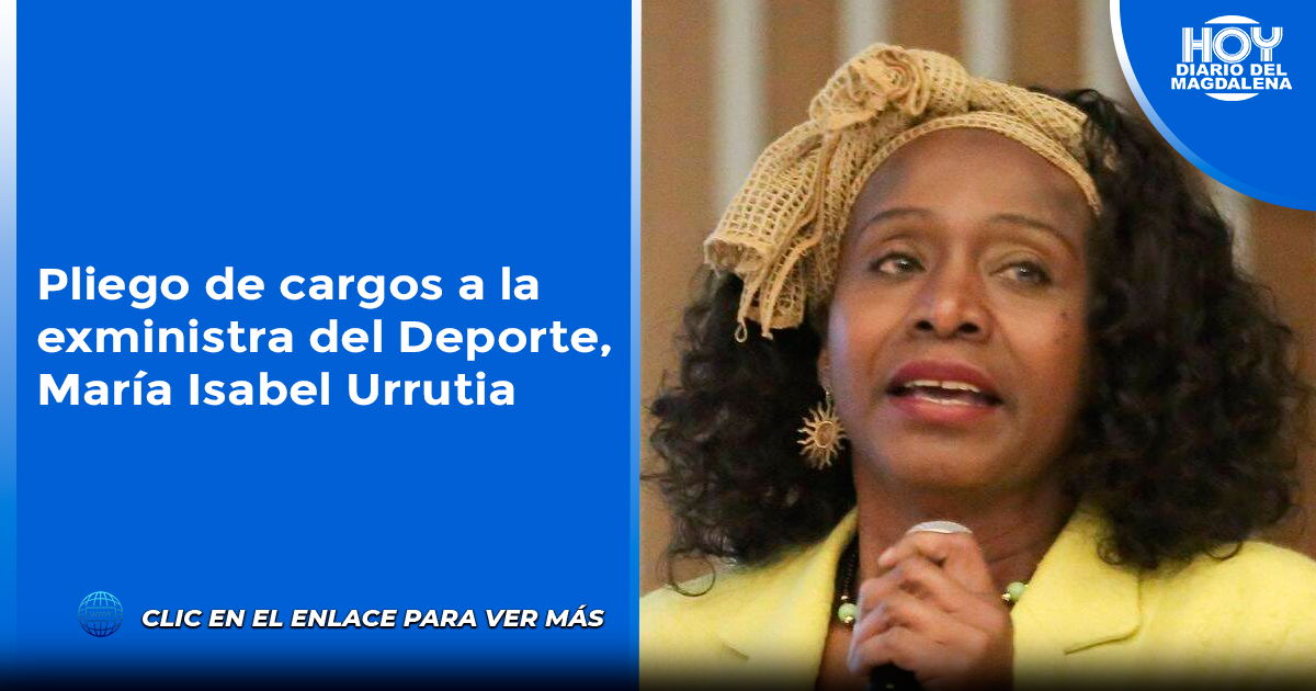 Pliego De Cargos A La Exministra Del Deporte, María Isabel Urrutia