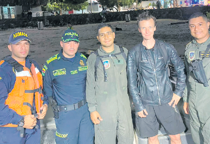 Policía rescató a extranjero que se perdió en cerros de Taganga