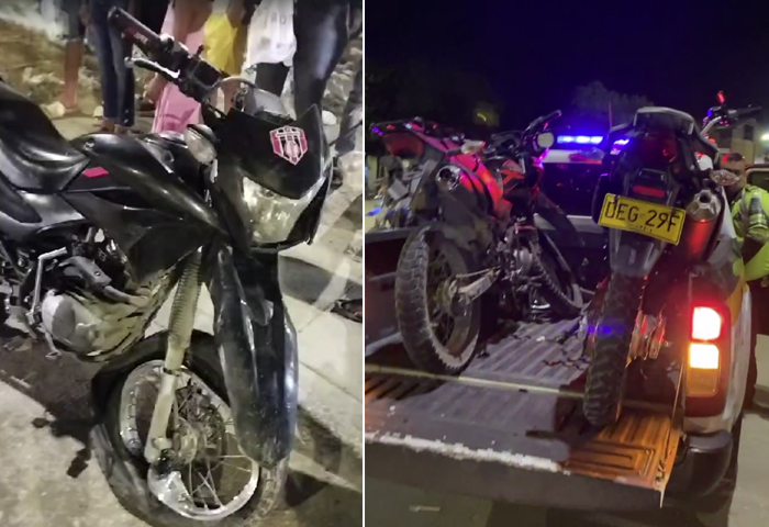 ENVIDEO: Choque de motos dejó tres heridos en la Vía Alterna