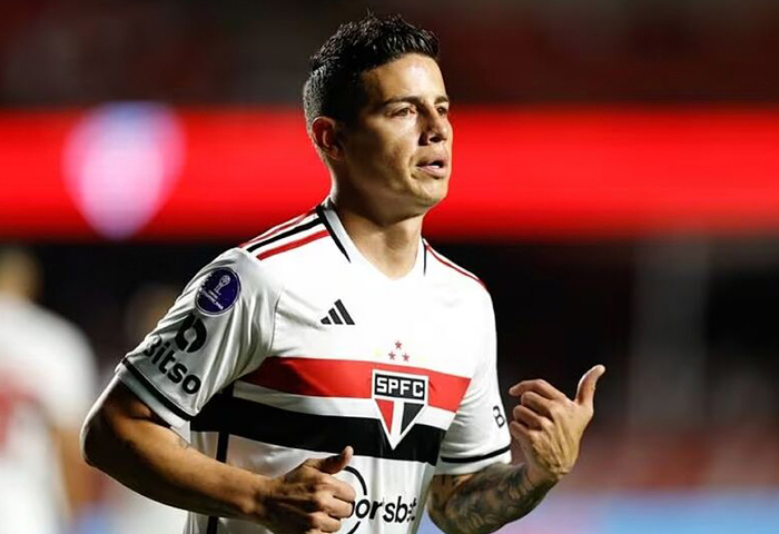 James jugará la Copa Libertadores