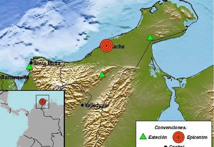 Un sismo de 4.4 sacudió a La Guajira este jueves