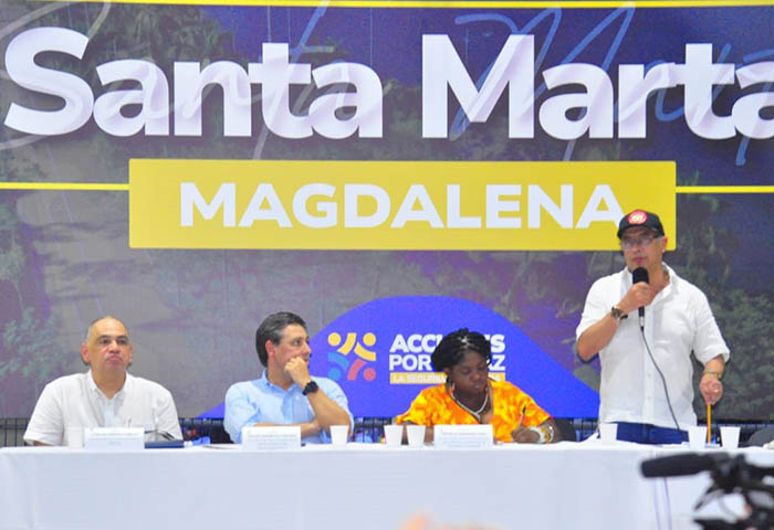 Agua, energía y seguridad ofreció el presidente Petro en Santa Marta